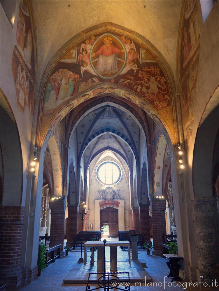 San Giuliano Milanese (Milan, Italy) - Central nave of the Abbey of Viboldone